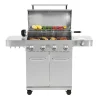 Monument Grills Stainless Steel 4 Burner Propane Gas Grill With Rotisserie - 17842