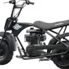 MotoTec 105CC 3.5HP Mini Bike, Black, Alloy Steel, 23mph - KN110-A