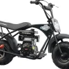 MotoTec 105CC 3.5HP Mini Bike, Black, Alloy Steel, 23mph - KN110-A