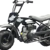 MotoTec 105CC 3.5HP Mini Bike, Black, Alloy Steel, 23mph - KN110-A