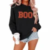 MOUSYA Halloween Sweatshirt Women Spooky Season Shirt Pumpkin Fall Sweatshirt Ghost Long Sleeve Pullover Tops