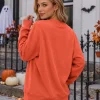 MOUSYA Halloween Sweatshirt Women Spooky Season Shirt Pumpkin Fall Sweatshirt Ghost Long Sleeve Pullover Tops
