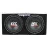 MTX Terminator Dual Loaded 12in 1200W Car Subwoofer Enclosure With Amplifier And 8-Gauge Amp Kit