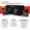 MTX 12in 1200 Watt Dual Car Subwoofer Package With Amplifier And Installation Kit - TNP212D2