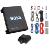 MTX Terminator Dual 12-Inch Loaded Subwoofer System With Boss Audio 1100W Mono Amplifier, Wiring Kit And 2-Farad Capacit