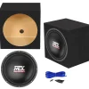 MTX Terminator TN12-02 12" 400 Watt Car Audio Subwoofer With Rockville RS12 Sealed Enclosure