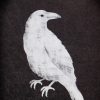 My Texas House B&W Crow Halloween Art 8x10 Antique Gold Arch MDF Framed Antique Paper