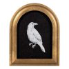 My Texas House B&W Crow Halloween Art 8x10 Antique Gold Arch MDF Framed Antique Paper