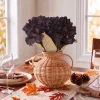 My Texas House Fall Faux Hydrangea Bundle, Dark Purple, 20"