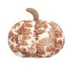 My Texas House Fall Forest Toile Pumpkin Decorative Pillow, Rust and Cream, 6"