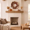 My Texas House Fall Hydrangea Wreath, Cream and Brown, 24"