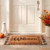 My Texas House Fall Taupe Plaid Indoor/Outdoor Layering Rug, 24" x 38"