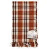 My Texas House Fall Taupe Plaid Indoor/Outdoor Layering Rug, 24" x 38"