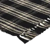 My Texas House Halloween Black Plaid Indoor/Outdoor Layering Rug, 24" x 38"