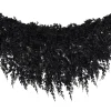 My Texas House Halloween Drapey Faux Cedar Garland, Black, 6'