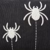 My Texas House Halloween Hanging Spiders Oblong Decorative Pillow, Black and Ivory, 14" x 20"