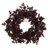 My Texas House Halloween Layered Foliage Wreath, Plum, 24"