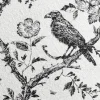 My Texas House Halloween Raven Toile Decorative Pillow, Ivory and Black, 20" x 20"
