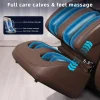 MYTHIA Full Body Zero Gravity Massage Chair With SL Track, Lumbar Heat, Foot Rollers And Bluetooth - A303C, Brown