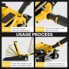 Naipo 3 Ton Low Profile Floor Jack, All Steel, 2.87in-19.69in, Yellow