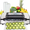 Nesco Deluxe Food Vacuum Sealer, 130 Watts With Bags And Viewing Lid - VS-12