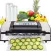 Nesco Deluxe Food Vacuum Sealer, 130 Watts With Bags And Viewing Lid - VS-12