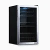NewAir Beverage Refrigerator Cooler, 126 Cans, 3.4 Cubic Feet, Stainless Steel - AB-1200