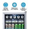 NewAir Beverage Refrigerator Cooler, 126 Cans, 3.4 Cubic Feet, Stainless Steel - AB-1200
