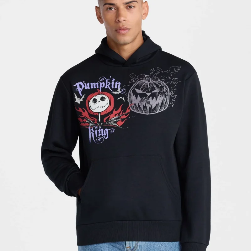 Nightmare Before Christmas Men's and Big Men's Graphic Hoodie Sweatshirt, Sizes XS-5XL