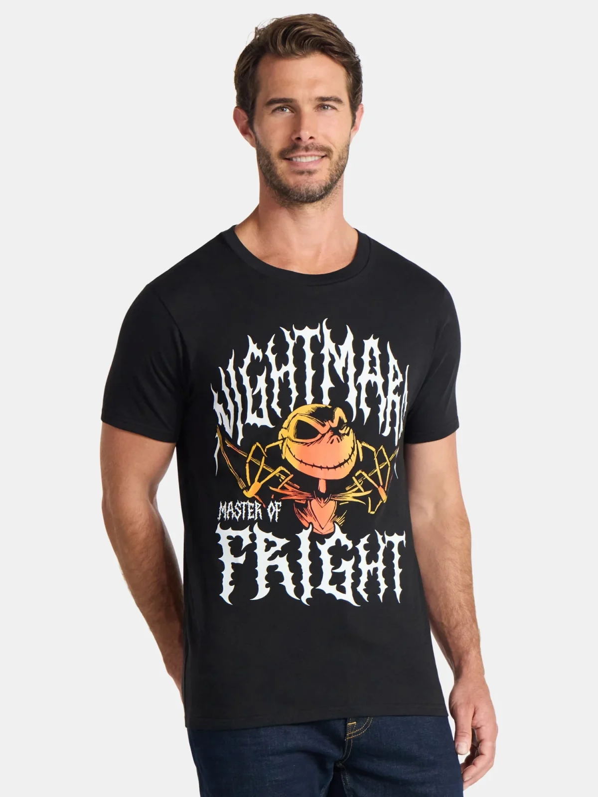 Nightmare Before Christmas Men's and Big Men's Master of Fright Graphic Tee, Sizes S-3XL