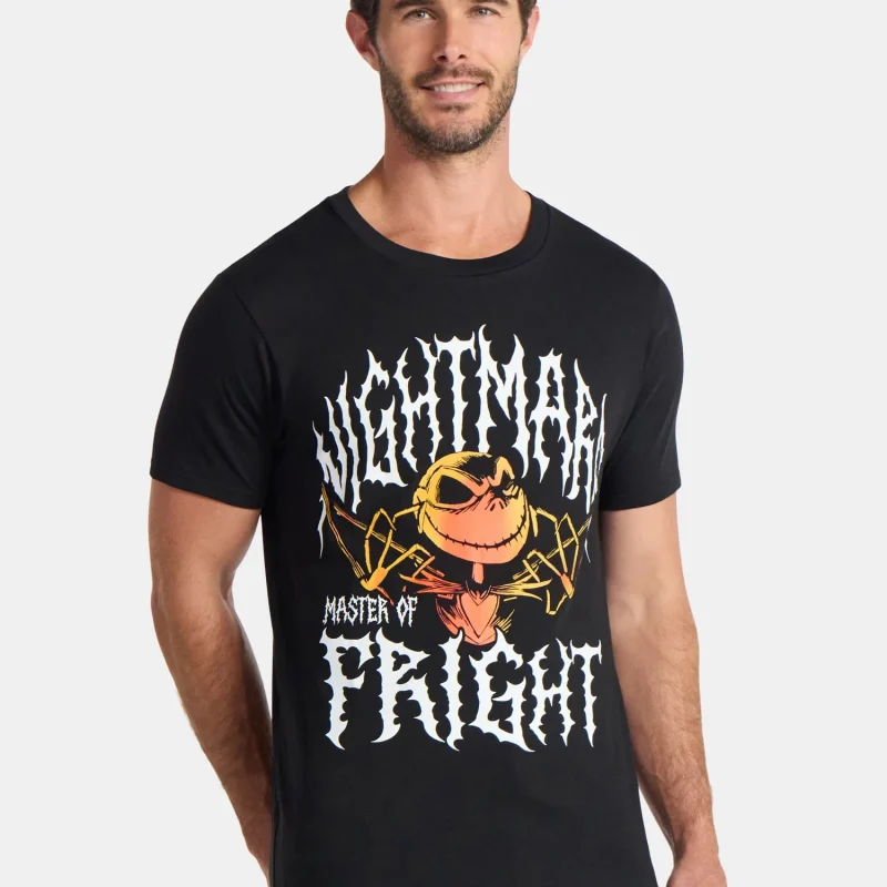 Nightmare Before Christmas Men's and Big Men's Master of Fright Graphic Tee, Sizes S-3XL
