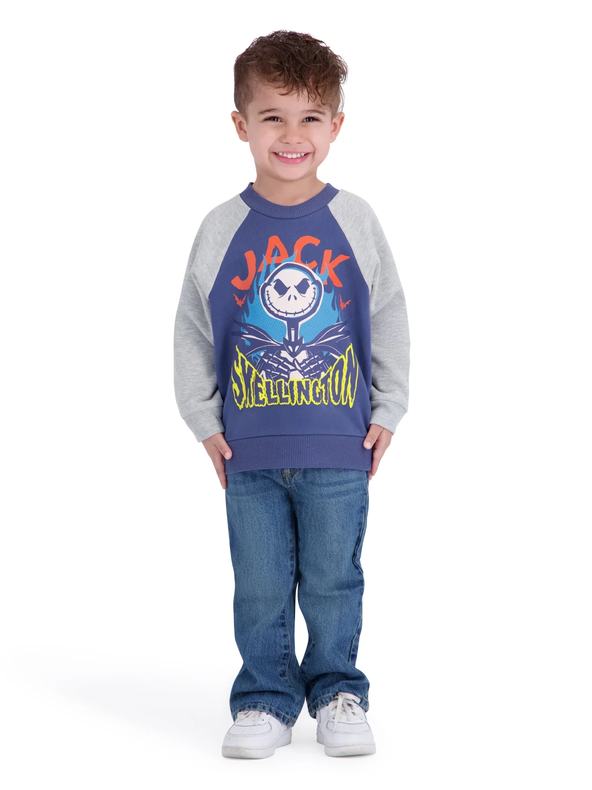 Nightmare Before Christmas Toddler Boy Long Sleeve Jack Skellington Sweatshirt