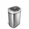 Nine Stars Touchless Motion Sensor Trash Can, 21.1 Gal, Stainless Steel