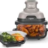 Ninja Crispi 4-in-1 Portable Glass Air Fryer Cooking System, 1500W, 4 QT And 6-Cup Containers