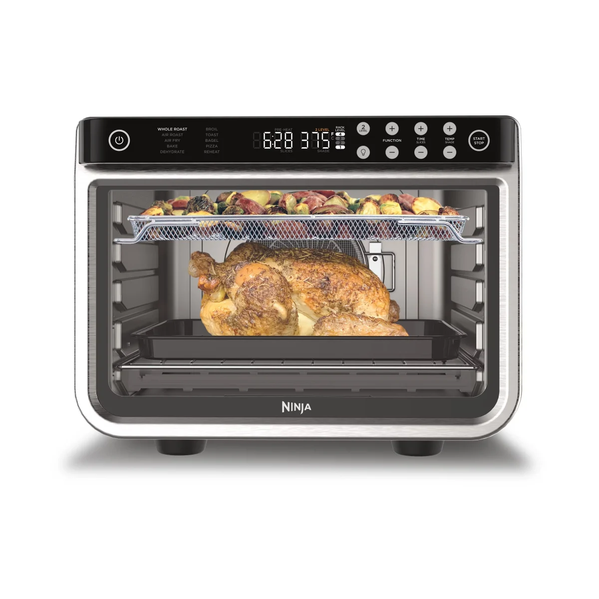 Ninja Foodi 10-in-1 XL Pro Air Fry Oven, 1800 Watts, Stainless - DT201