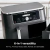 Ninja Foodi 10 QT 6-in-1 DualZone Smart XL Air Fryer, 2 Independent 5 QT Baskets, Grey - DZ550