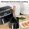 Ninja Foodi 10 QT 6-in-1 DualZone Smart XL Air Fryer, 2 Independent 5 QT Baskets, Grey - DZ550