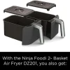 Ninja Foodi 10 QT 6-in-1 DualZone Smart XL Air Fryer, 2 Independent 5 QT Baskets, Grey - DZ550