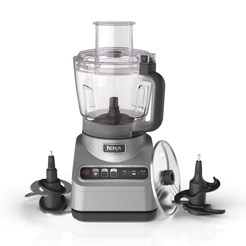 Ninja Professional Food Processor 9 Cup, 850 Watts, Silver - BN600