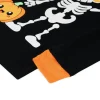NIPAXO Family Matching Halloween Pajamas Set - Spooky Cute Skeleton & Pumpkin Graphic Long Sleeve Sleepwear for Adults,