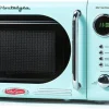 Nostalgia 0.7 Cu Ft 700W Countertop Microwave Oven - Aqua