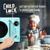 Nostalgia 0.7 Cu Ft 700W Countertop Microwave Oven - Aqua
