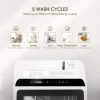 NOVETE Countertop Dishwasher, 5 L Water Tank, 5 Programs, White - TDQR01