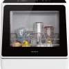 NOVETE Countertop Dishwasher, 5 L Water Tank, 5 Programs, White - TDQR01