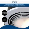 NuTone Bathroom Heater Fan Light 1500W 70 CFM - 9093WH