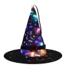 OAVQHLG3B Halloween Decorations Witch Hat Lights, Halloween LED Hanging Lighted Glowing Witch Hats Battery Operated Stri
