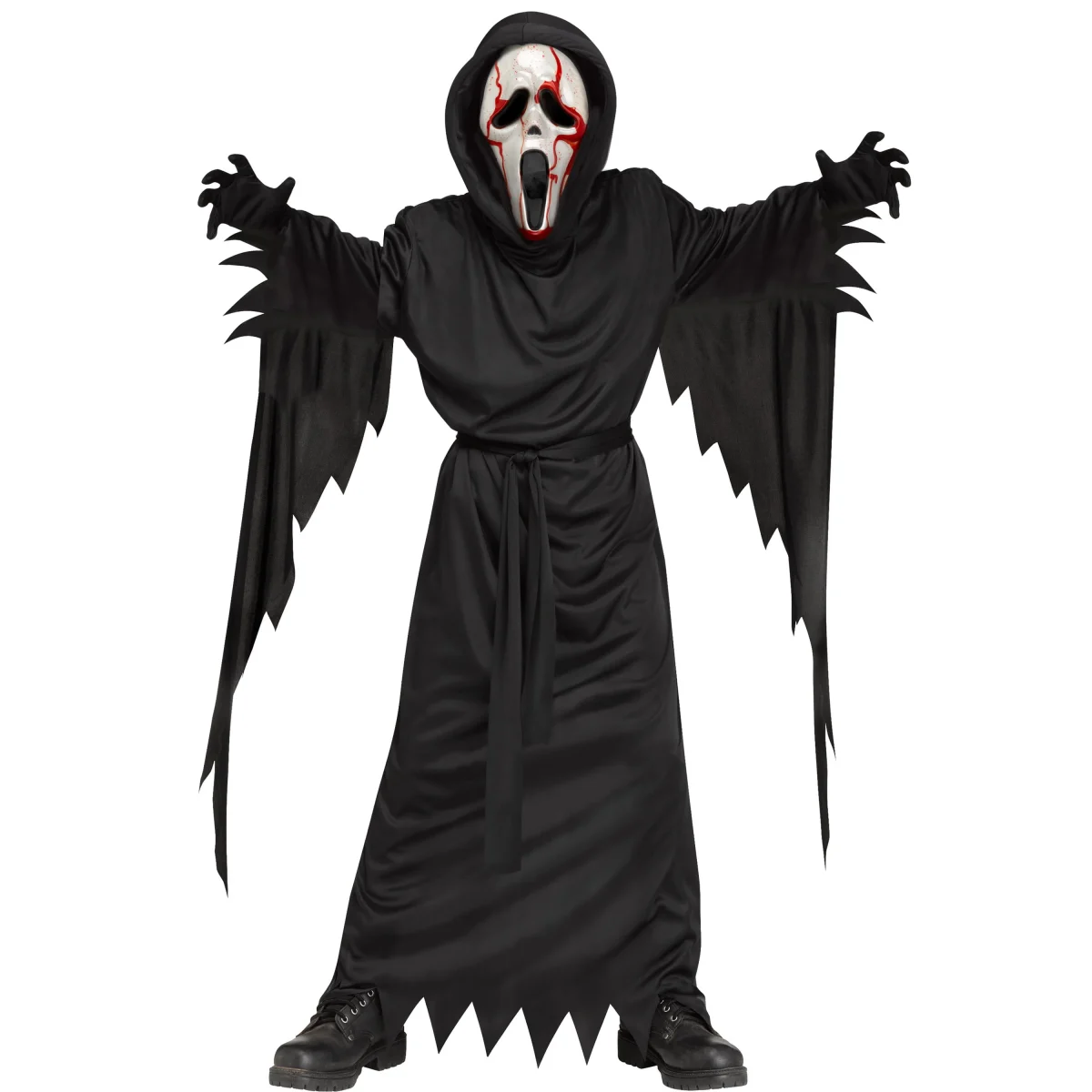 Officially Licensed Bleeding Ghost Face Halloween Costume for Children, by Fun World