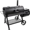 Oklahoma Joe's Longhorn Reverse Flow Smoker - Offset Barrel Design, Heavy-Gauge Steel, Dual Chamber Smoking