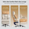 OKUP Executive Office Chair With 2 Motors, Footrest, 190 Kg Capacity, Beige - M80