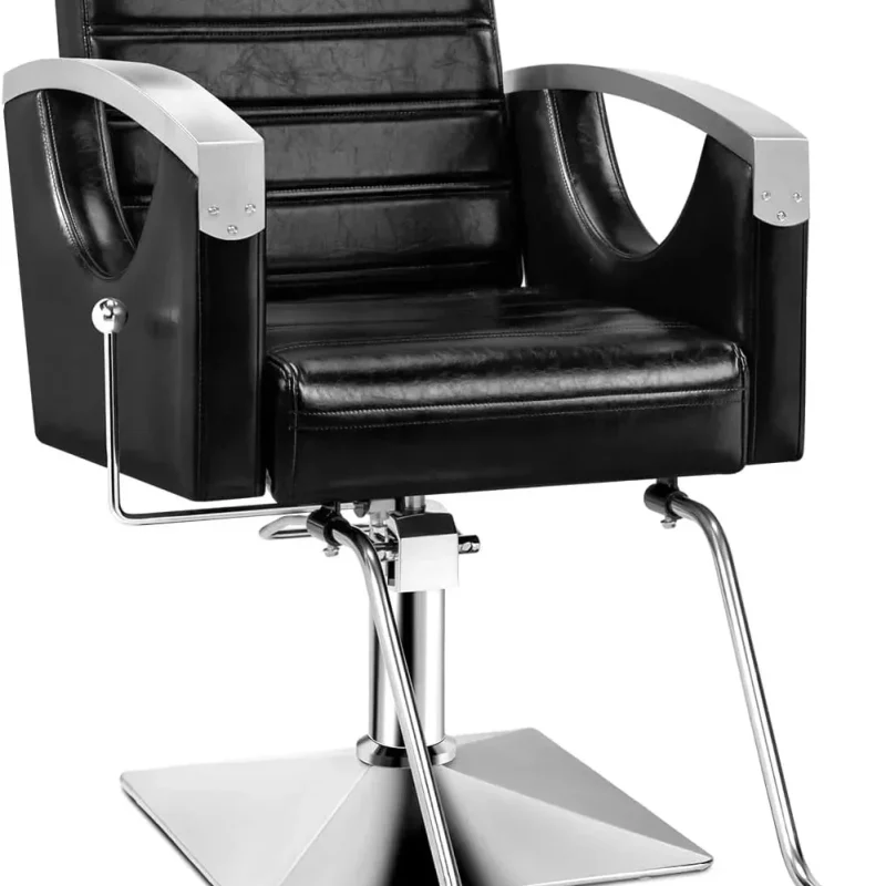 OmySalon All Purpose Reclining Hydraulic Salon Chair, 135 Degree